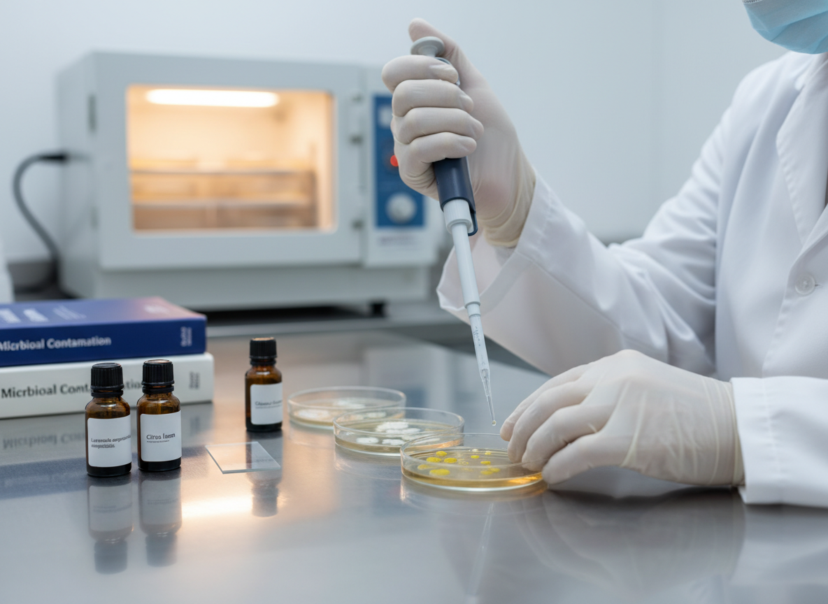 microbial testing of essential oils