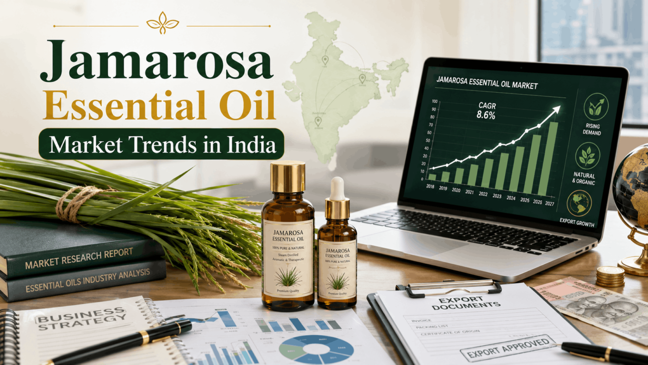 Jamarosa Essential Oil Market Trend In India Jamarosa Essential Oil Market Trends In India