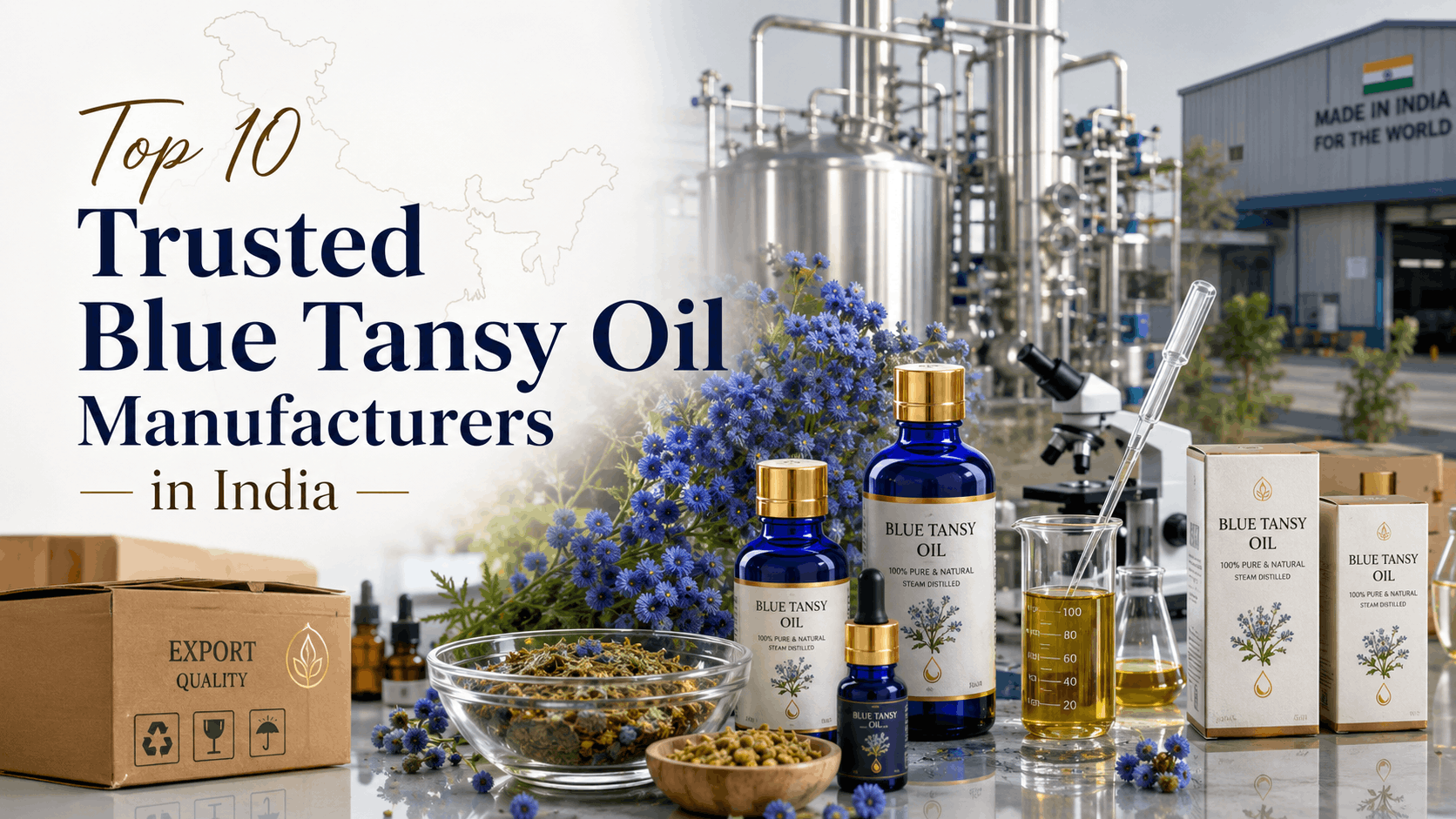 Top 10 Trusted Blue Tansy Oil Manufacturers in India