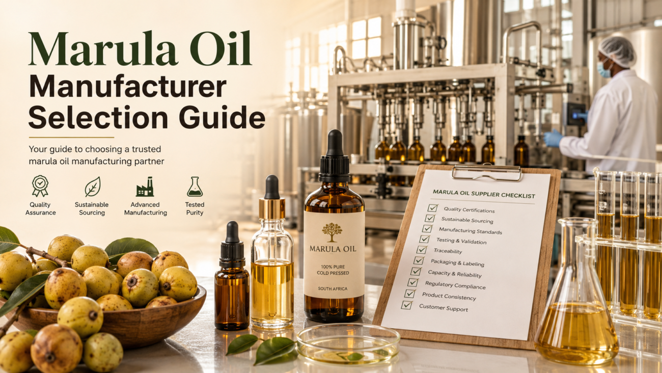 Marula Oil Manufacturer selection guide 