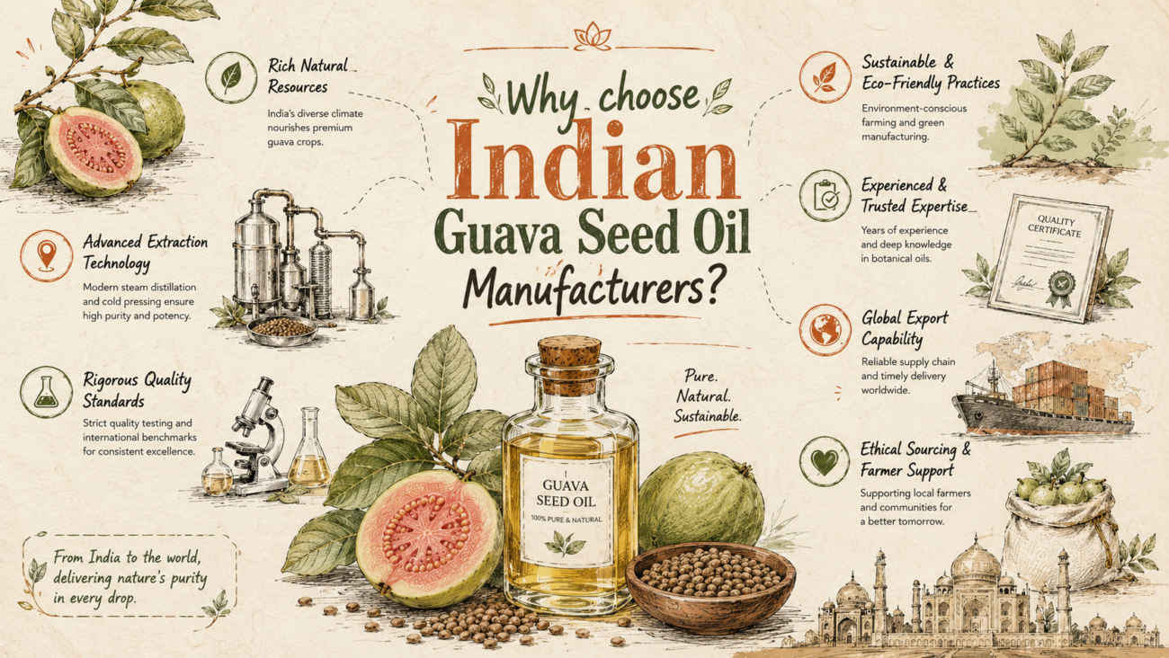 Why choose Indian Guava Seed Oil Manufacturers?
