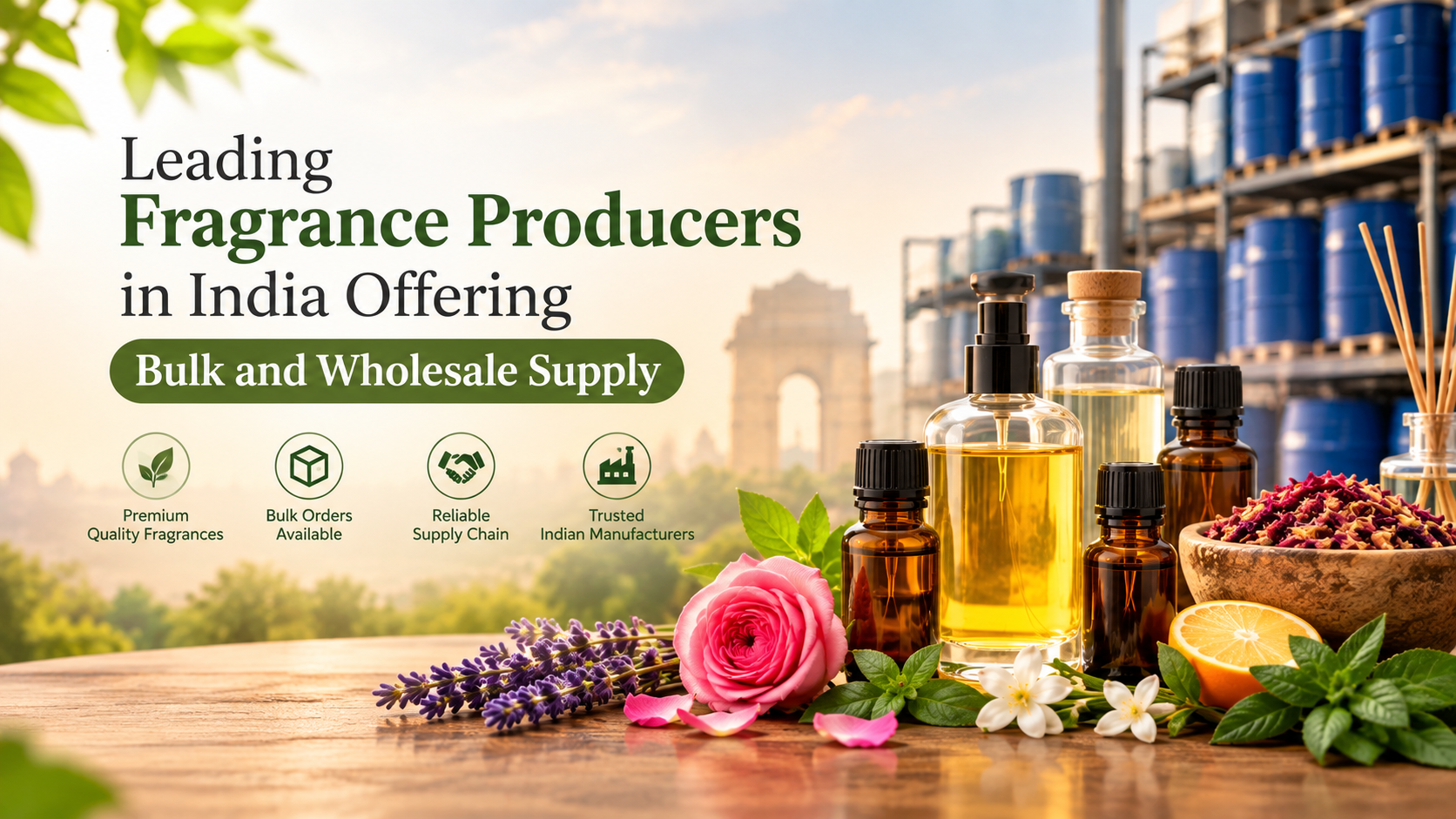 Leading Fragrance Producers in India Offering Bulk and Wholesale Supply
