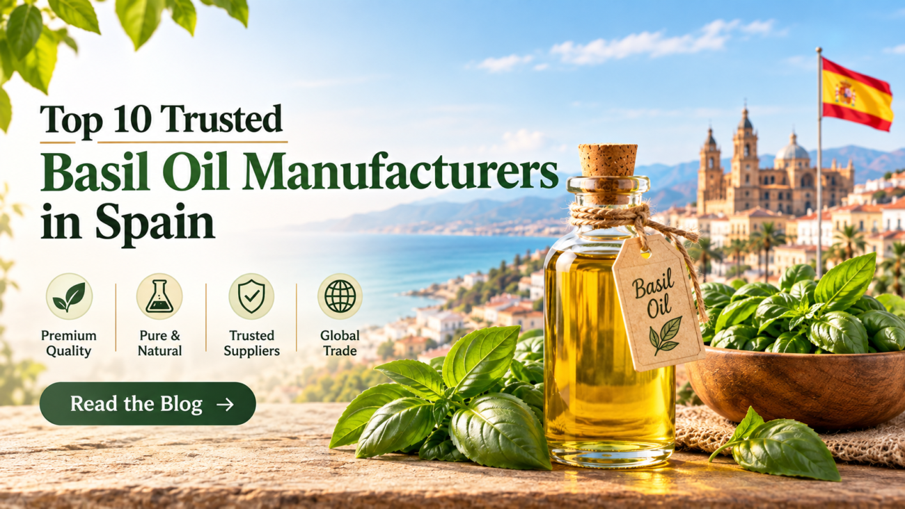 Top 10 Trusted Basil Oil Manufacturers in Spain